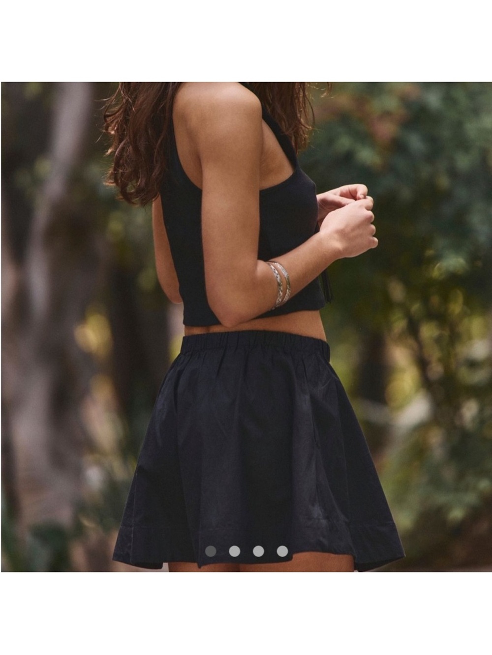 Free People”Free-EST”Milani Set. Black Cropped Halter Tank Too w skirt/POCKETS! - Picture 3 of 11